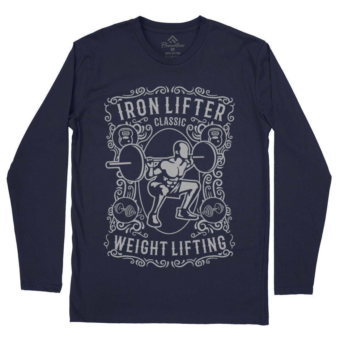 Iron Lifter Mens Long Sleeve T-Shirt Gym B224
