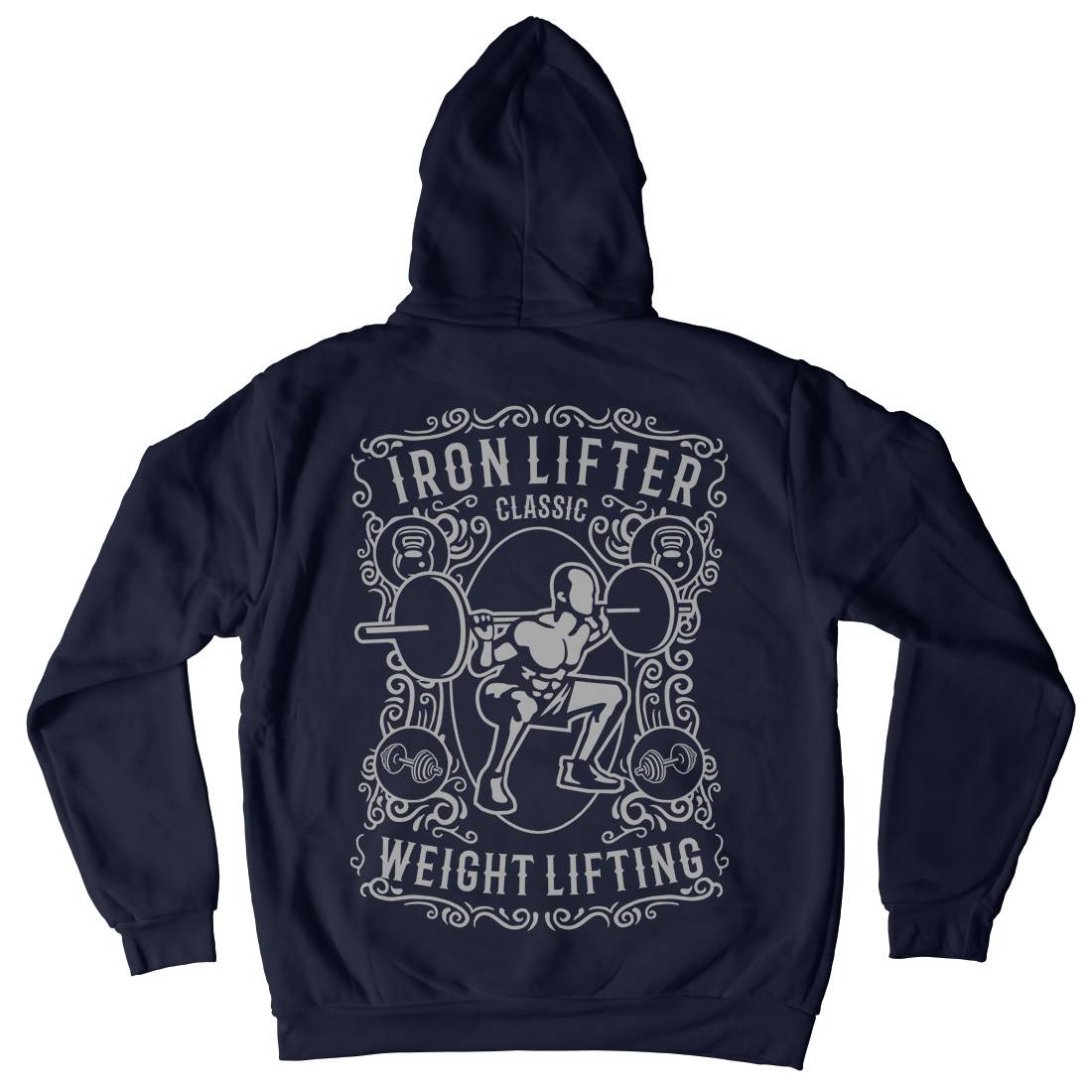 Iron Lifter Mens Hoodie With Pocket Gym B224
