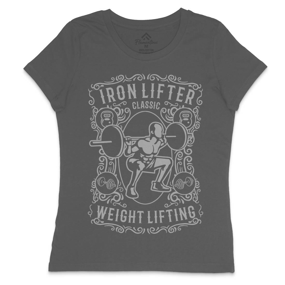 Iron Lifter Womens Crew Neck T-Shirt Gym B224