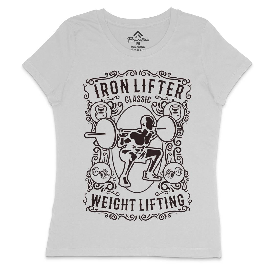 Iron Lifter Womens Crew Neck T-Shirt Gym B224