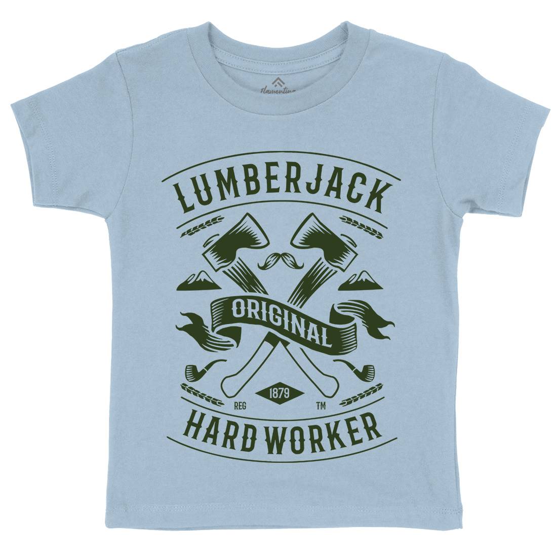 Lumberjack Kids Crew Neck T-Shirt Retro B229