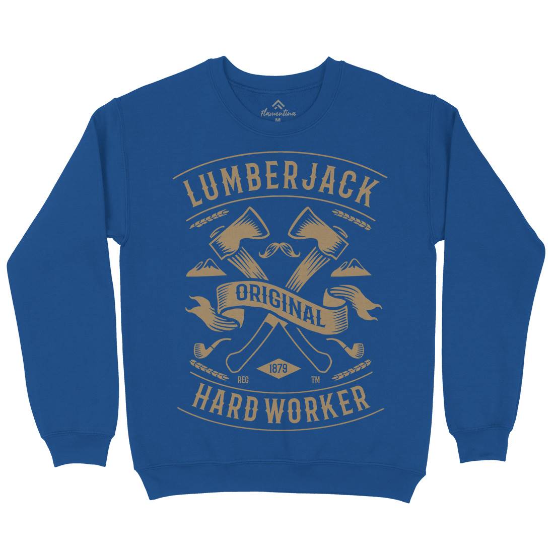 Lumberjack Mens Crew Neck Sweatshirt Retro B229