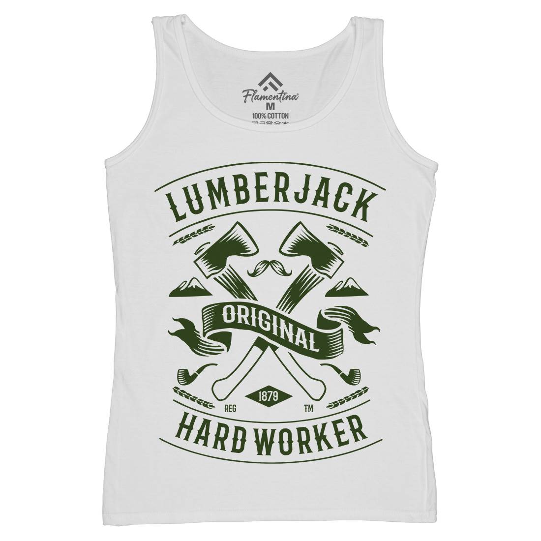 Lumberjack Womens Organic Tank Top Vest Retro B229
