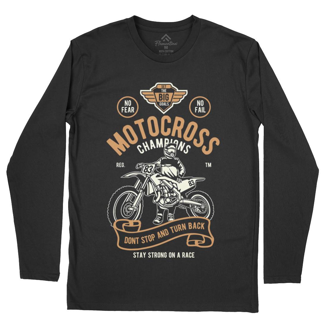 Motocross Champions Mens Long Sleeve T-Shirt Motorcycles B230