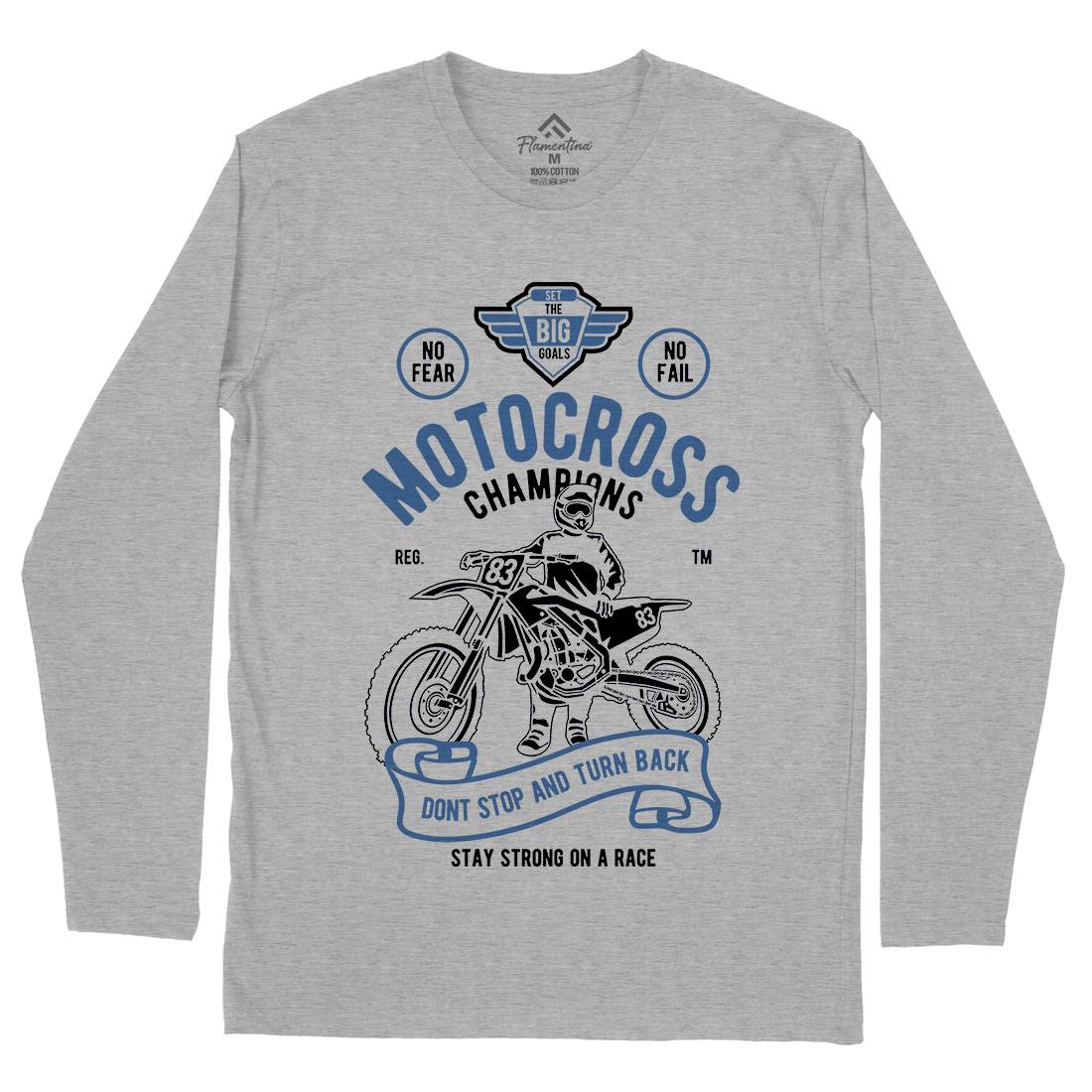 Motocross Champions Mens Long Sleeve T-Shirt Motorcycles B230