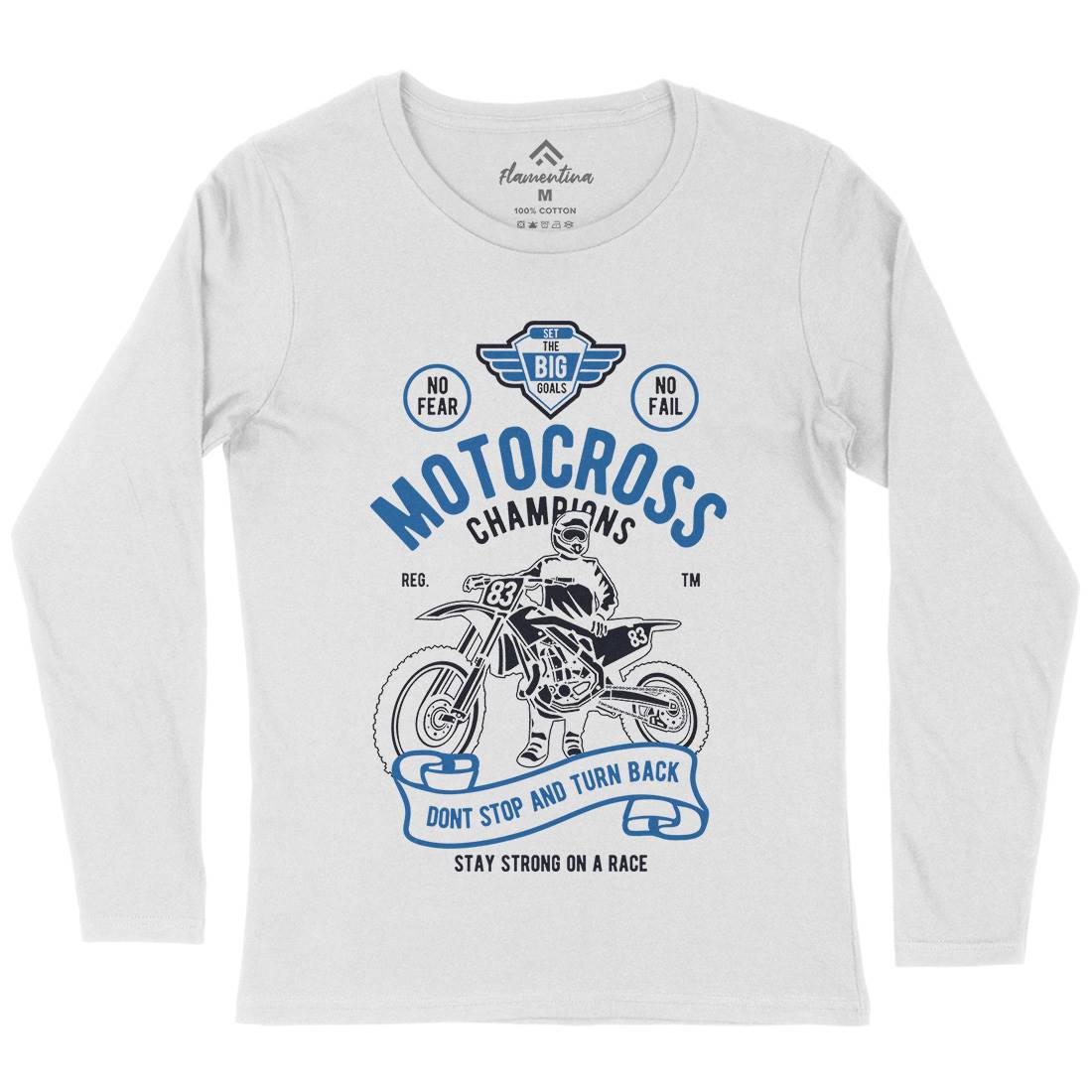 Motocross Champions Womens Long Sleeve T-Shirt Motorcycles B230