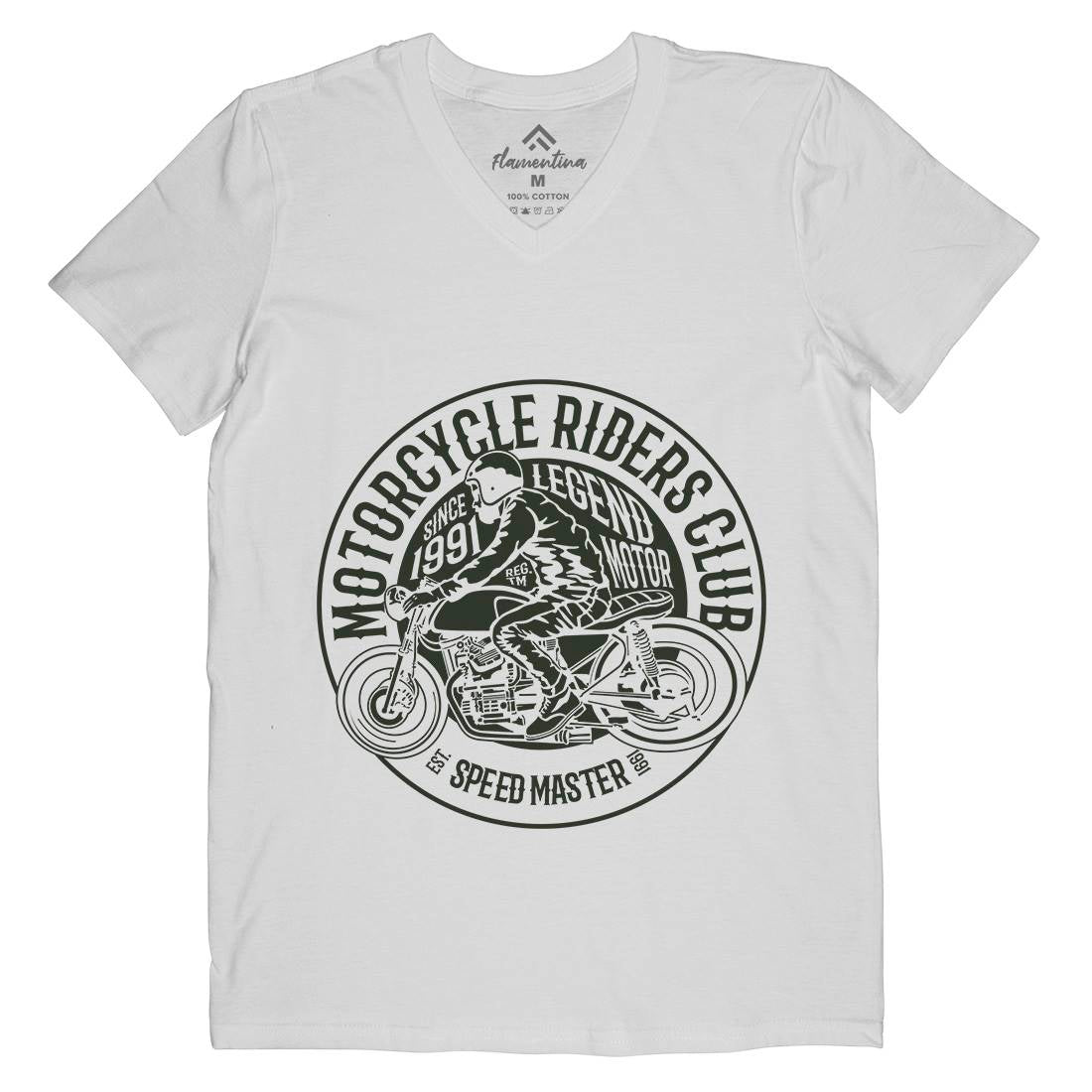Riders Club Mens V-Neck T-Shirt Motorcycles B231