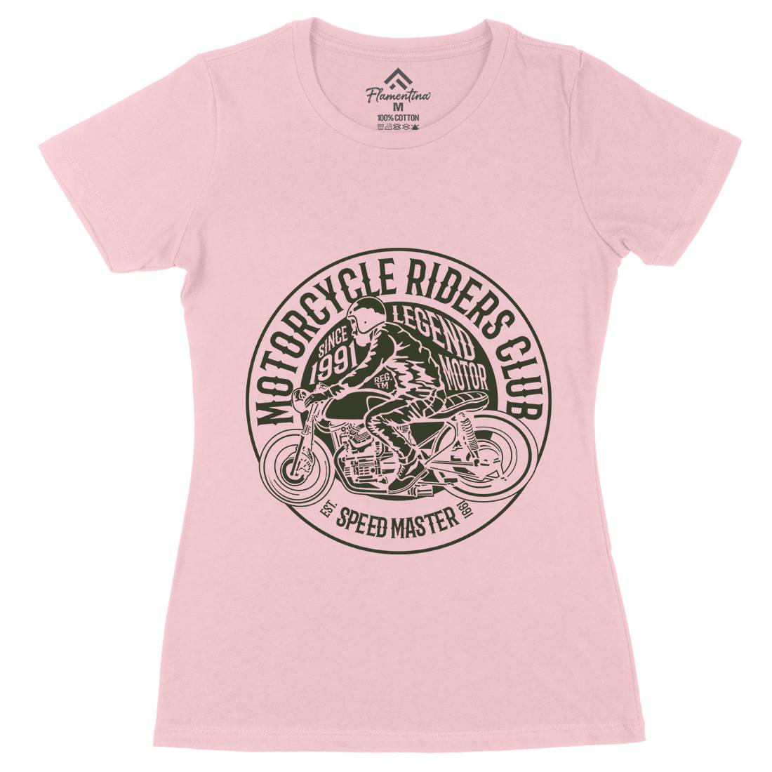 Riders Club Womens Organic Crew Neck T-Shirt Motorcycles B231