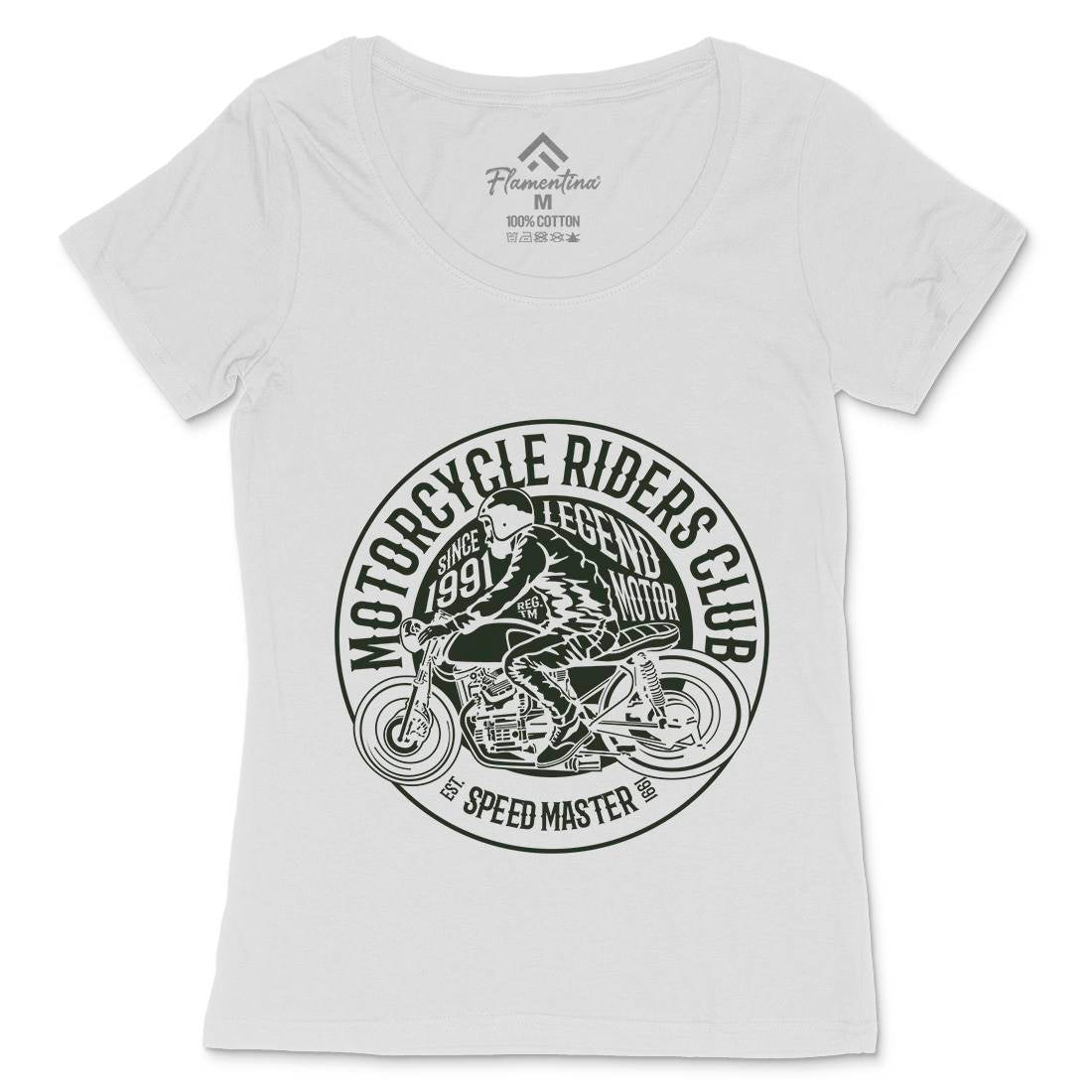 Riders Club Womens Scoop Neck T-Shirt Motorcycles B231