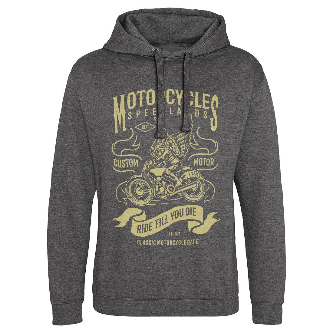 Speed Lands Mens Hoodie Without Pocket Motorcycles B232