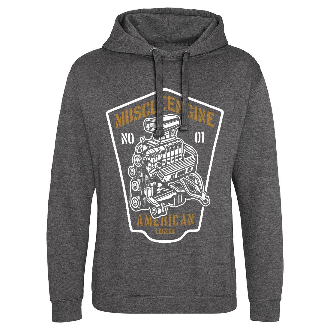 Muscle Engine Mens Hoodie Without Pocket Cars B234