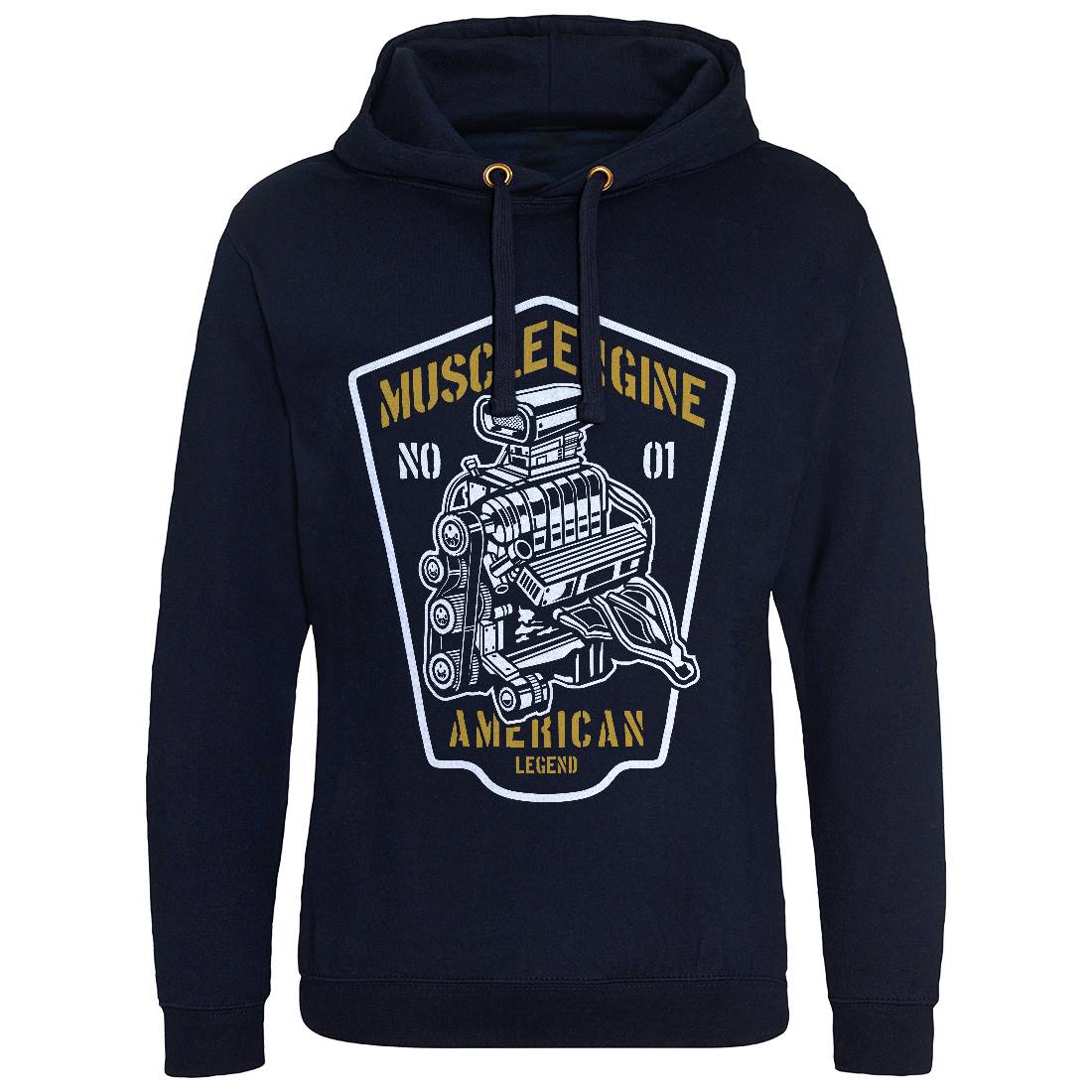 Muscle Engine Mens Hoodie Without Pocket Cars B234