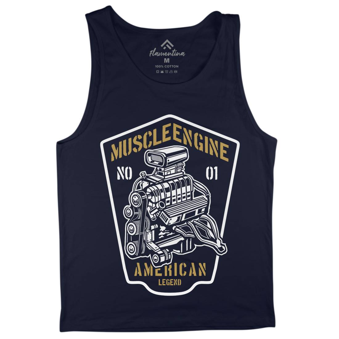 Muscle Engine Mens Tank Top Vest Cars B234