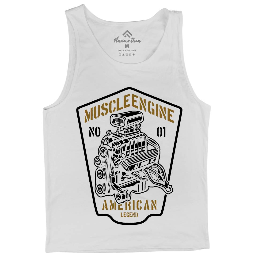 Muscle Engine Mens Tank Top Vest Cars B234