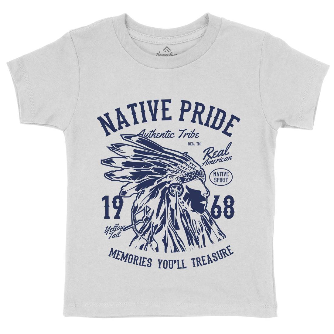 Native Pride Kids Crew Neck T-Shirt American B235