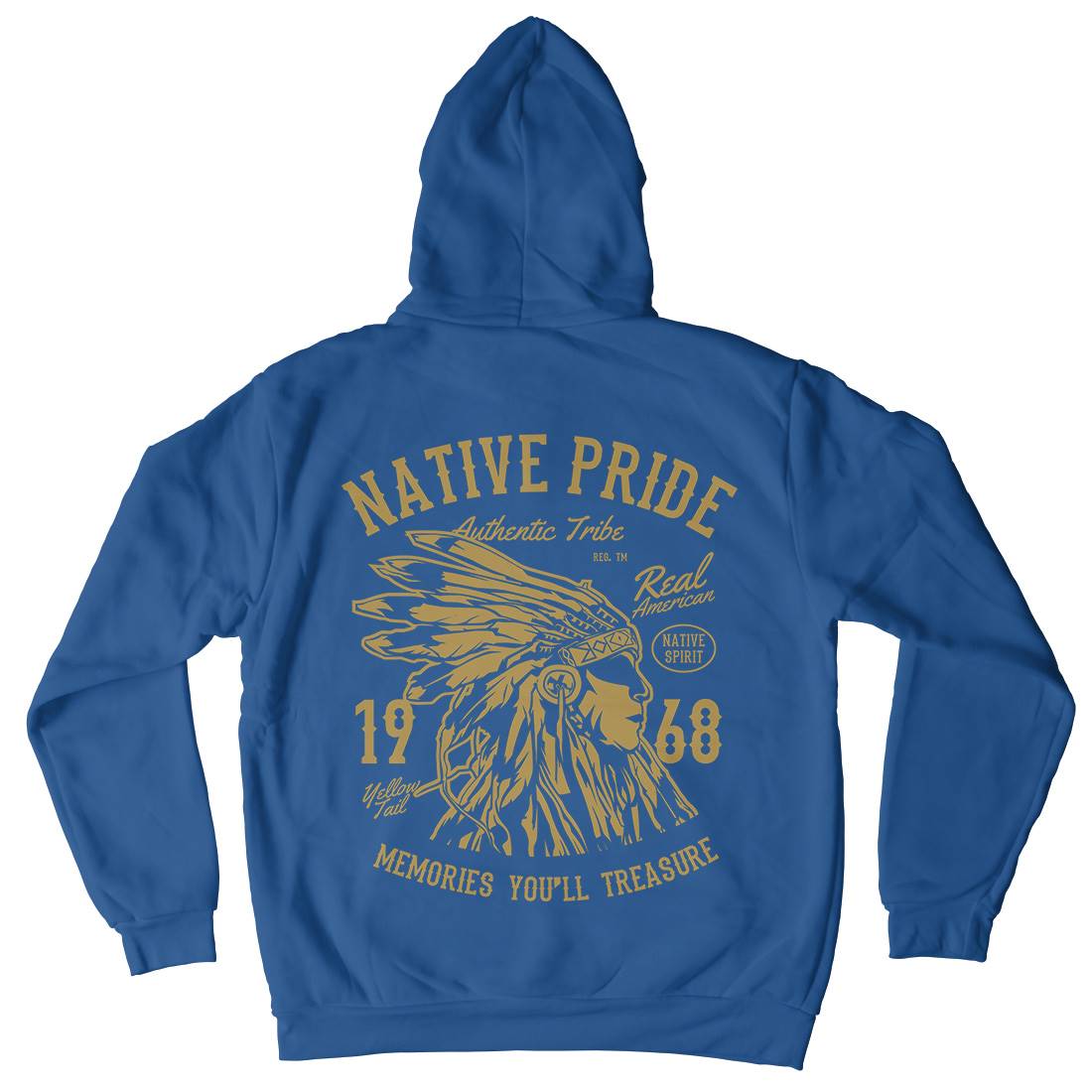 Native Pride Mens Hoodie With Pocket American B235