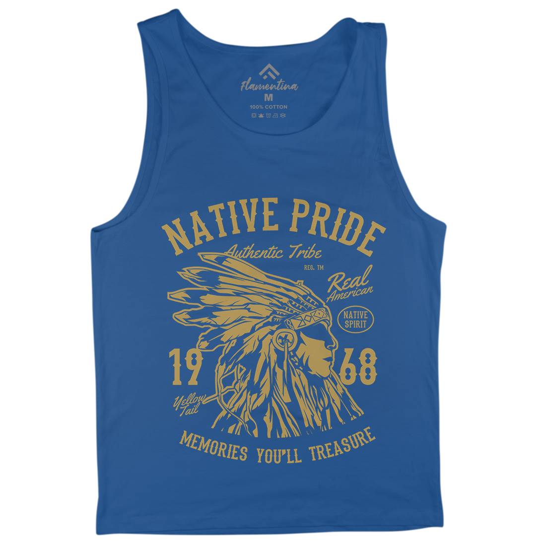 Native Pride Mens Tank Top Vest American B235