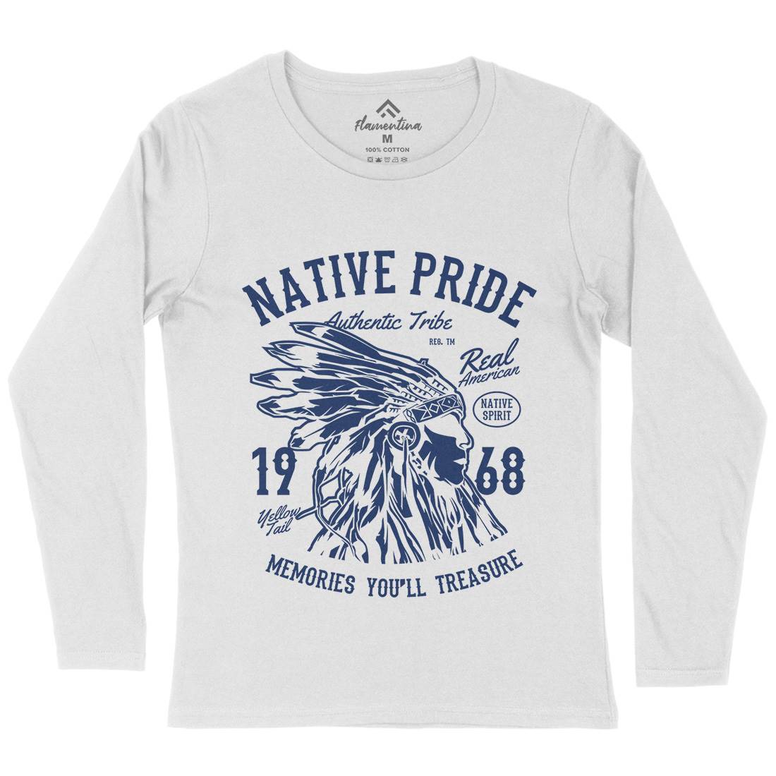 Native Pride Womens Long Sleeve T-Shirt American B235