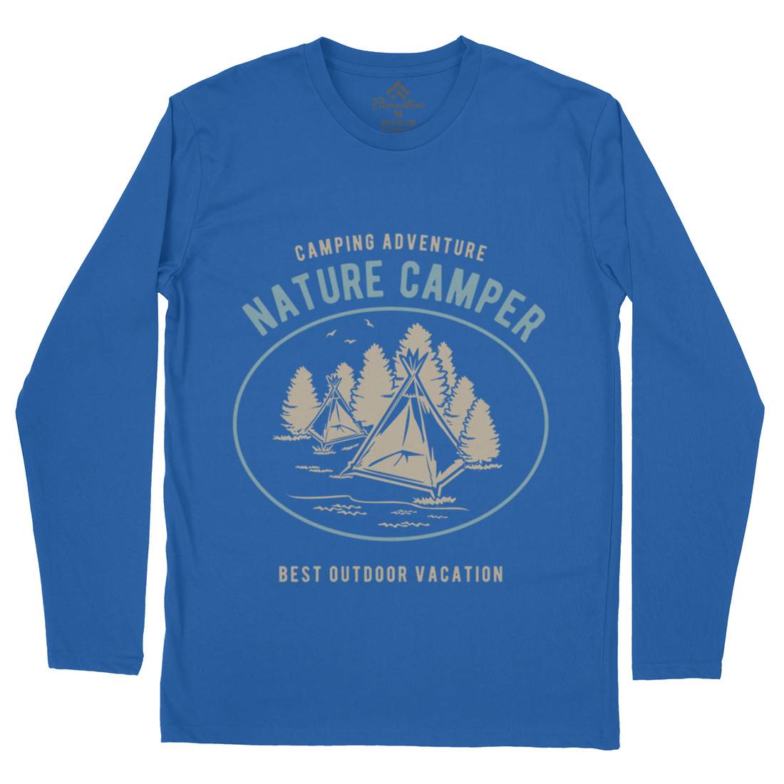 Camper Mens Long Sleeve T-Shirt Nature B236