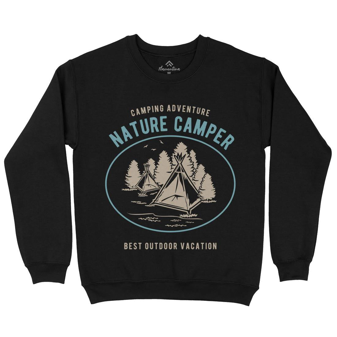 Camper Mens Crew Neck Sweatshirt Nature B236
