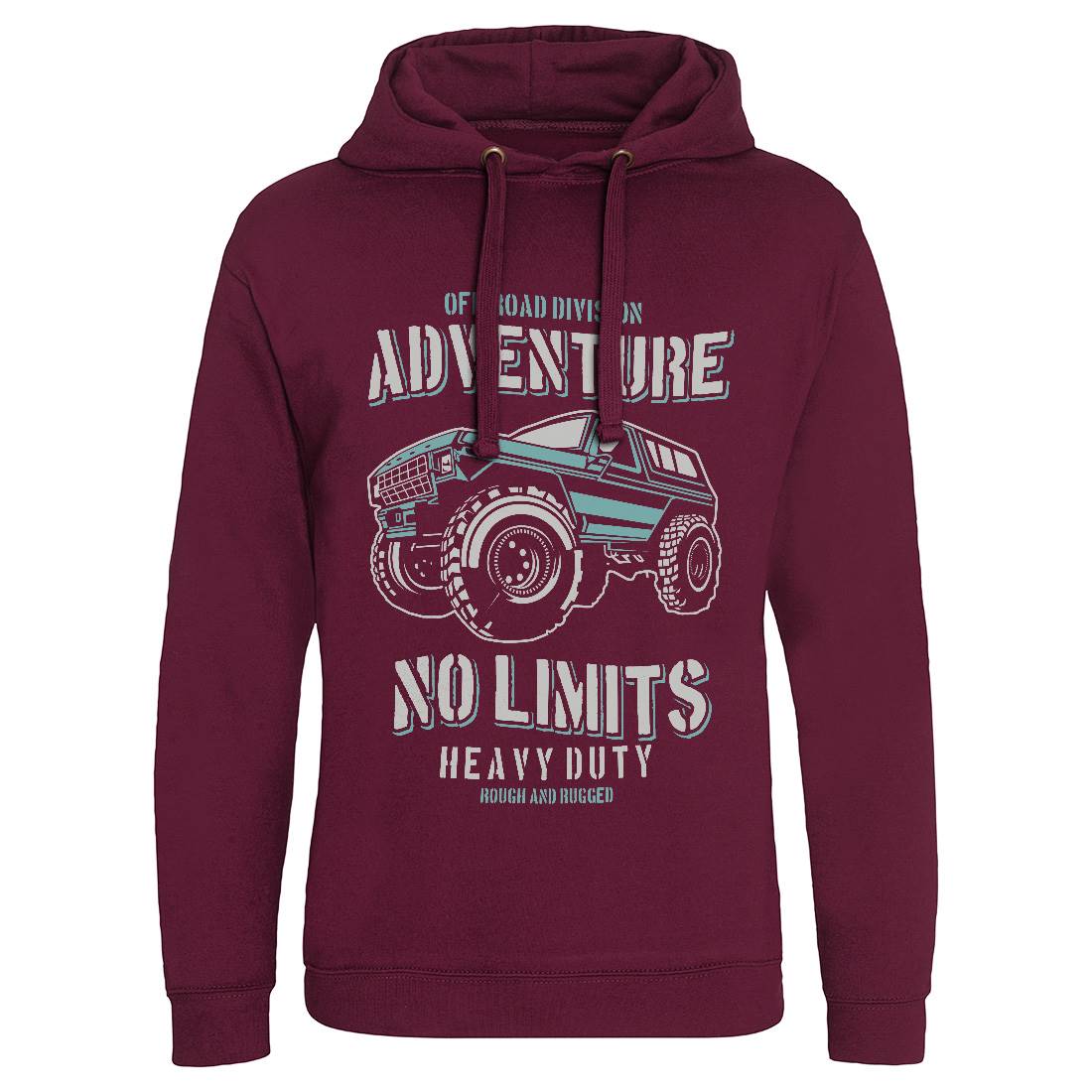 No Limits Mens Hoodie Without Pocket Cars B237