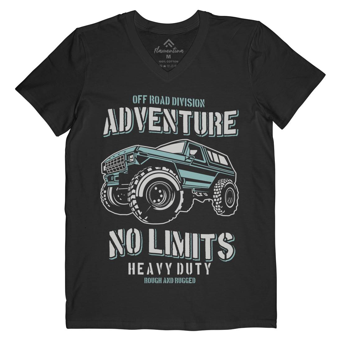 No Limits Mens V-Neck T-Shirt Cars B237