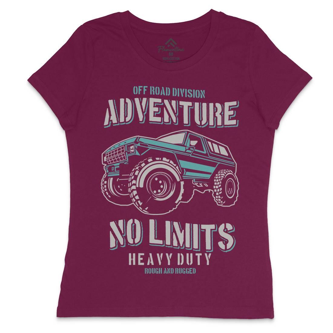 No Limits Womens Crew Neck T-Shirt Cars B237