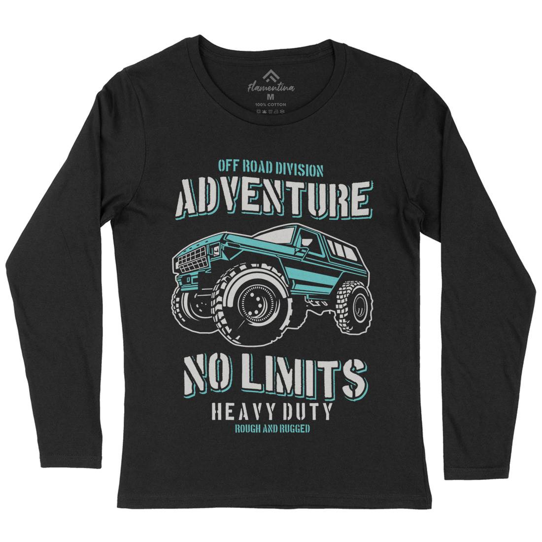 No Limits Womens Long Sleeve T-Shirt Cars B237