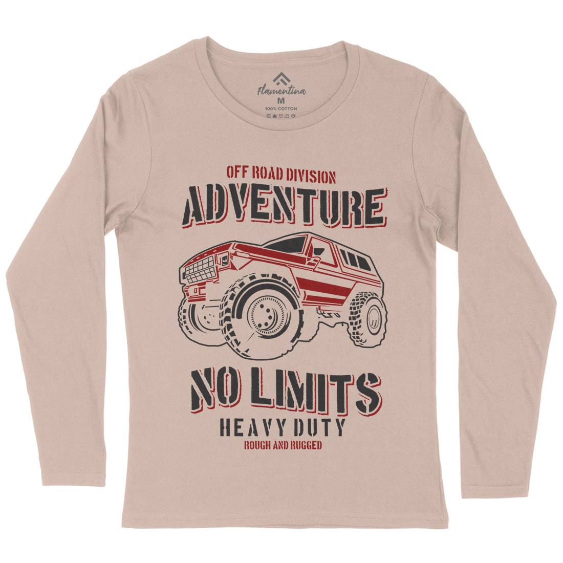 No Limits Womens Long Sleeve T-Shirt Cars B237