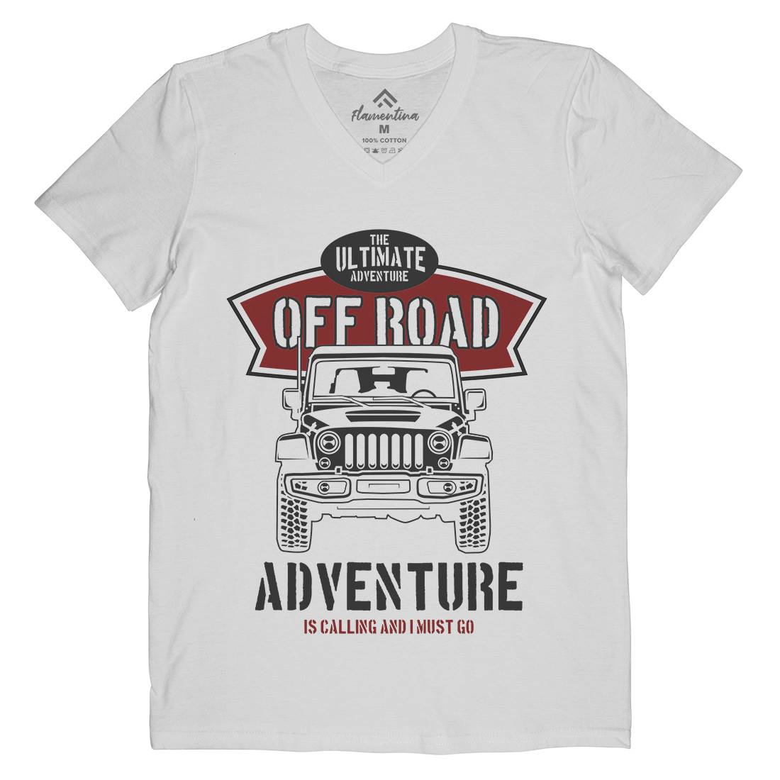 Off Road Mens V-Neck T-Shirt Cars B238