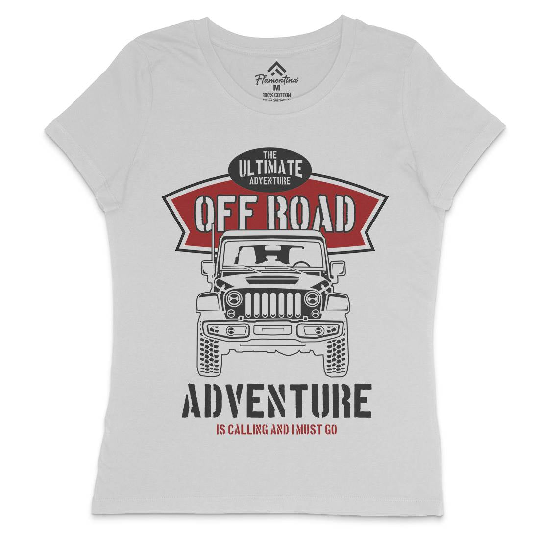 Off Road Womens Crew Neck T-Shirt Cars B238