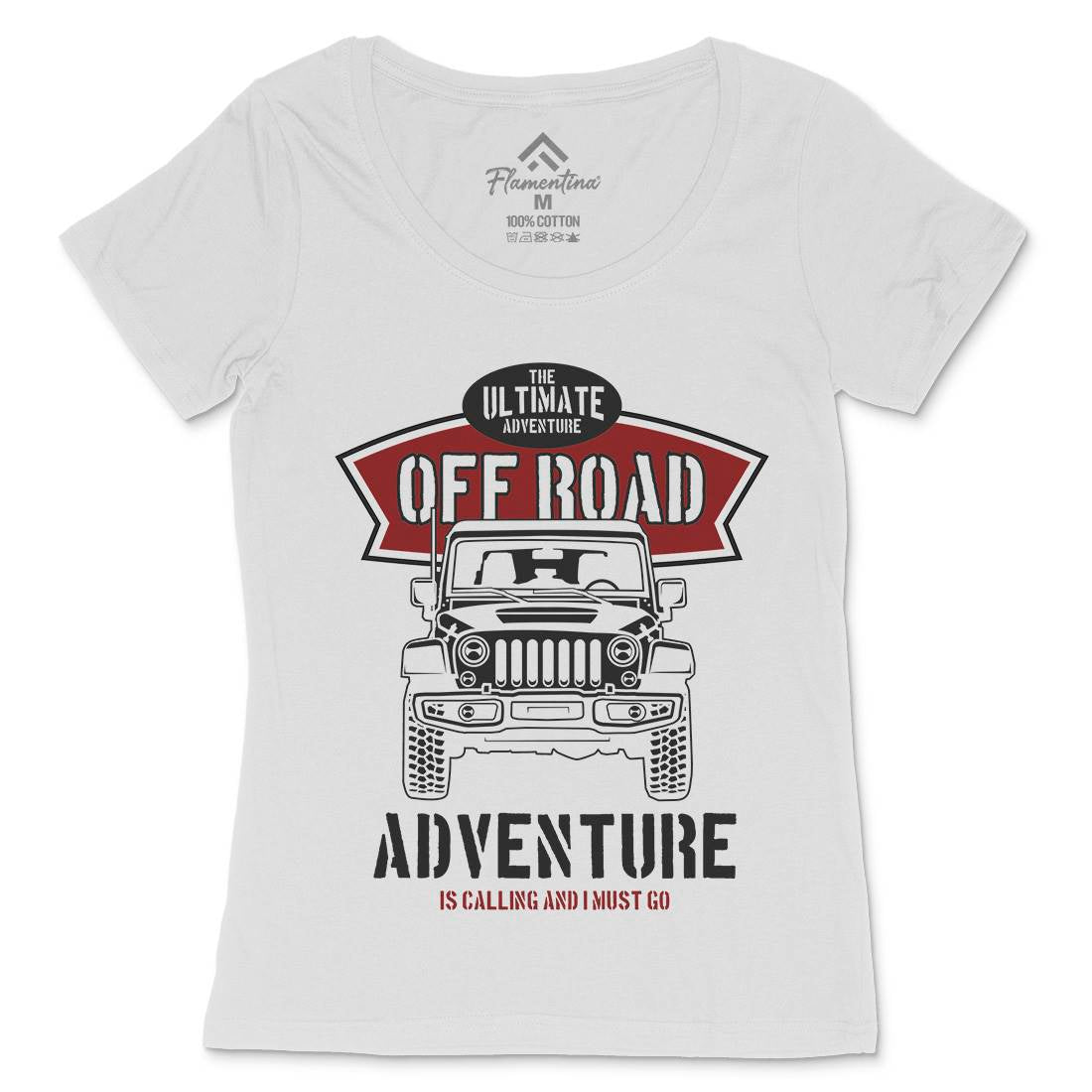 Off Road Womens Scoop Neck T-Shirt Cars B238