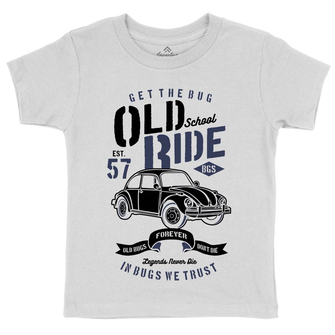 Old School Ride Kids Crew Neck T-Shirt Cars B239