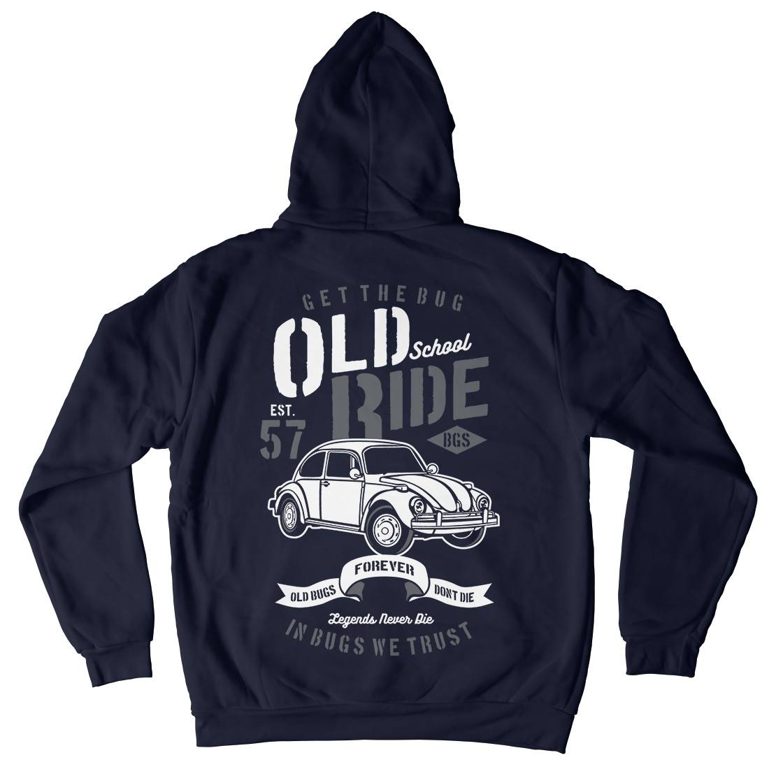 Old School Ride Kids Crew Neck Hoodie Cars B239