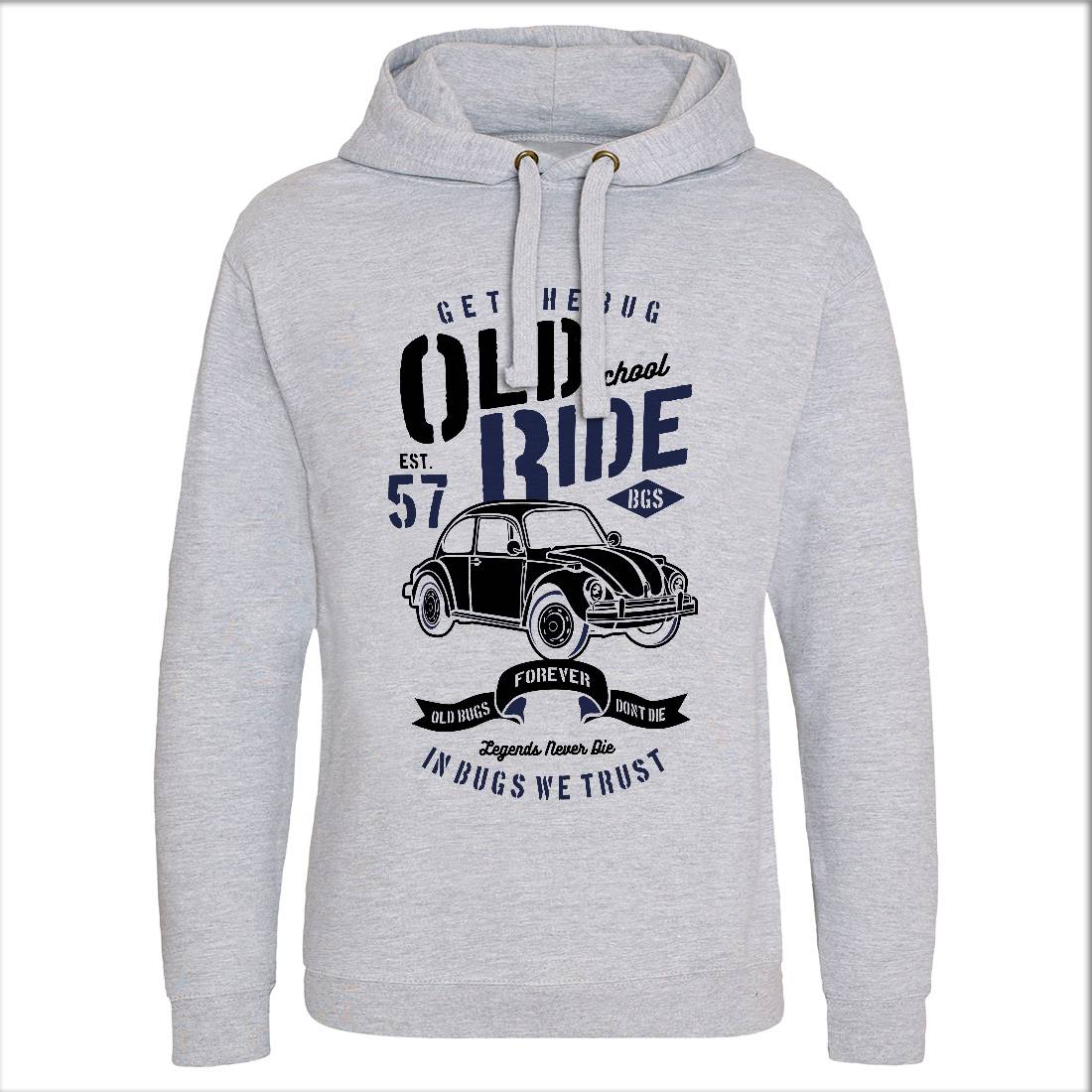 Old School Ride Mens Hoodie Without Pocket Cars B239