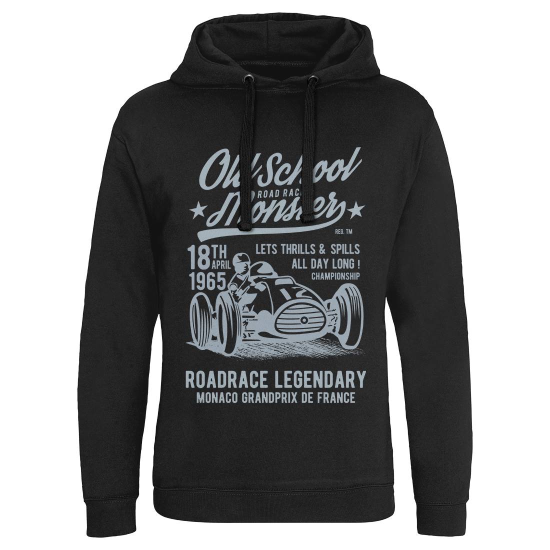 Old School Road Race Monster Mens Hoodie Without Pocket Cars B240