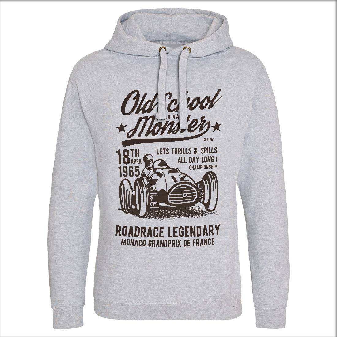 Old School Road Race Monster Mens Hoodie Without Pocket Cars B240
