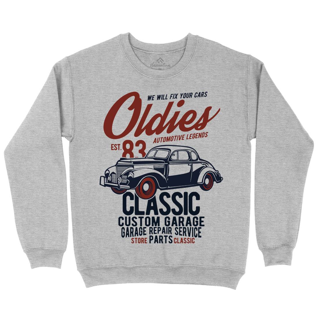 Oldies Kids Crew Neck Sweatshirt Cars B241