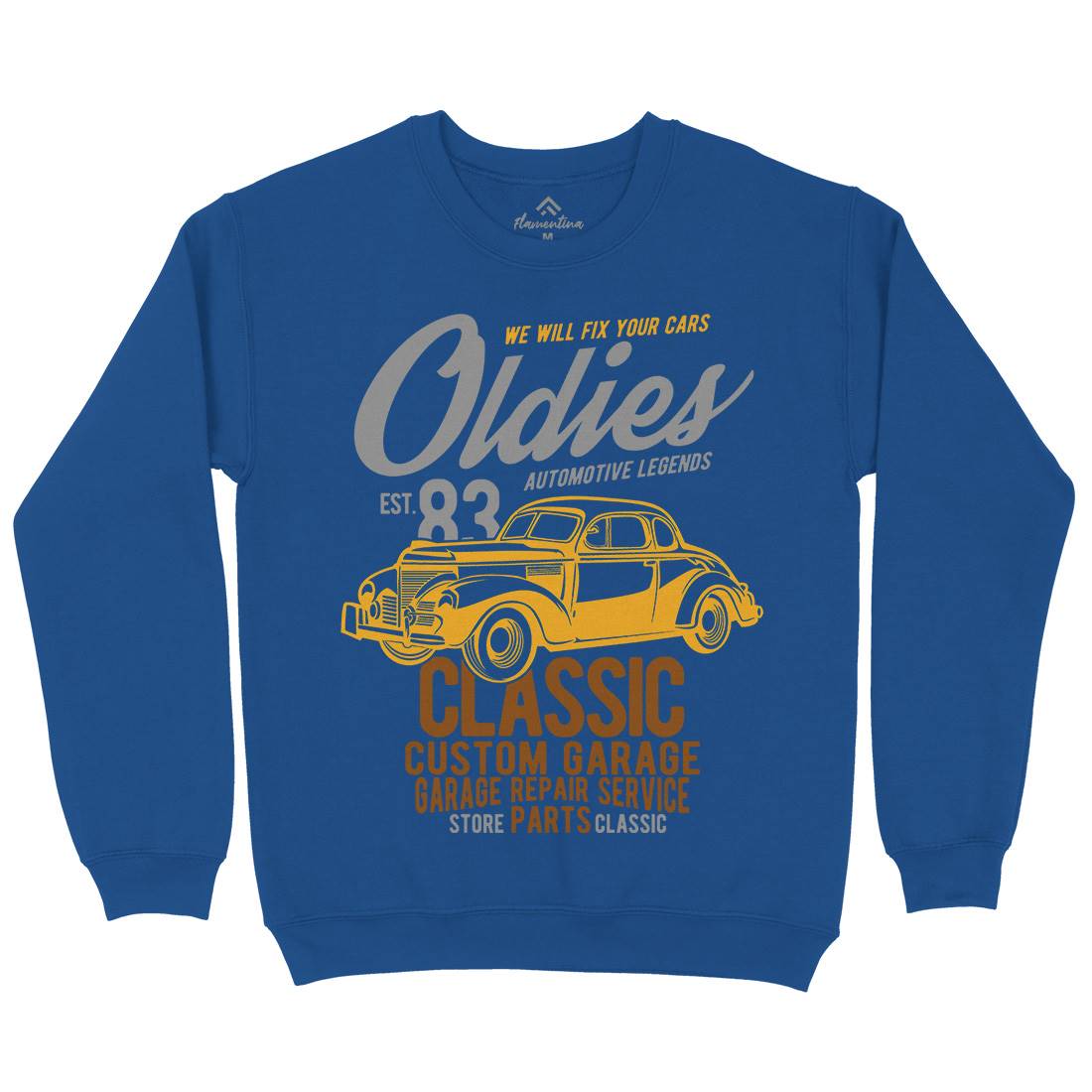 Oldies Kids Crew Neck Sweatshirt Cars B241