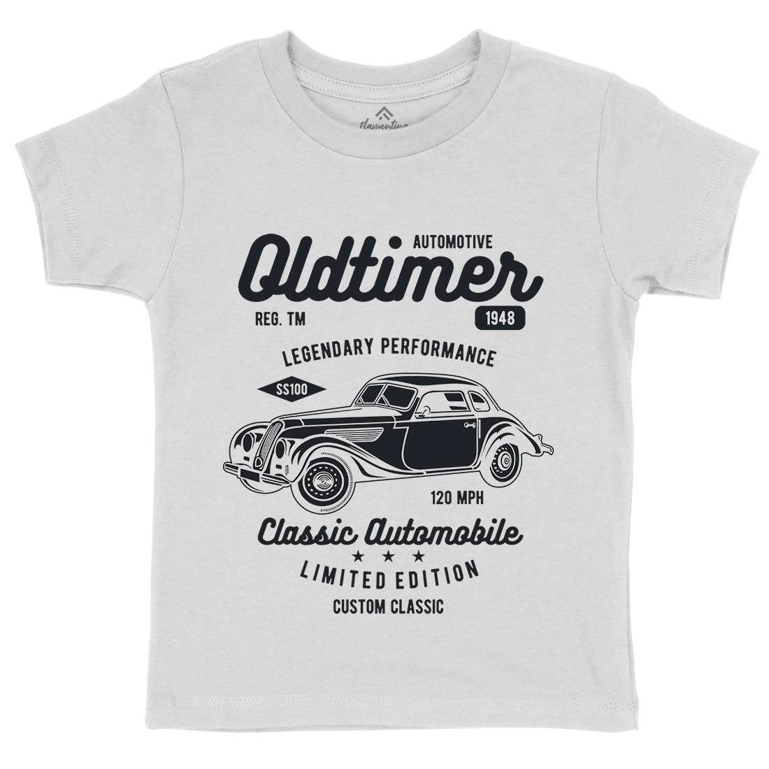 Oldtimer Kids Crew Neck T-Shirt Cars B242