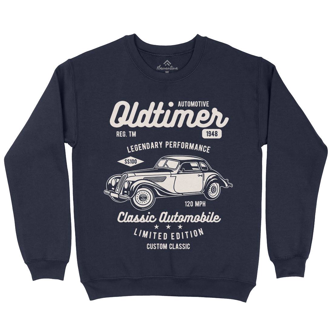 Oldtimer Kids Crew Neck Sweatshirt Cars B242