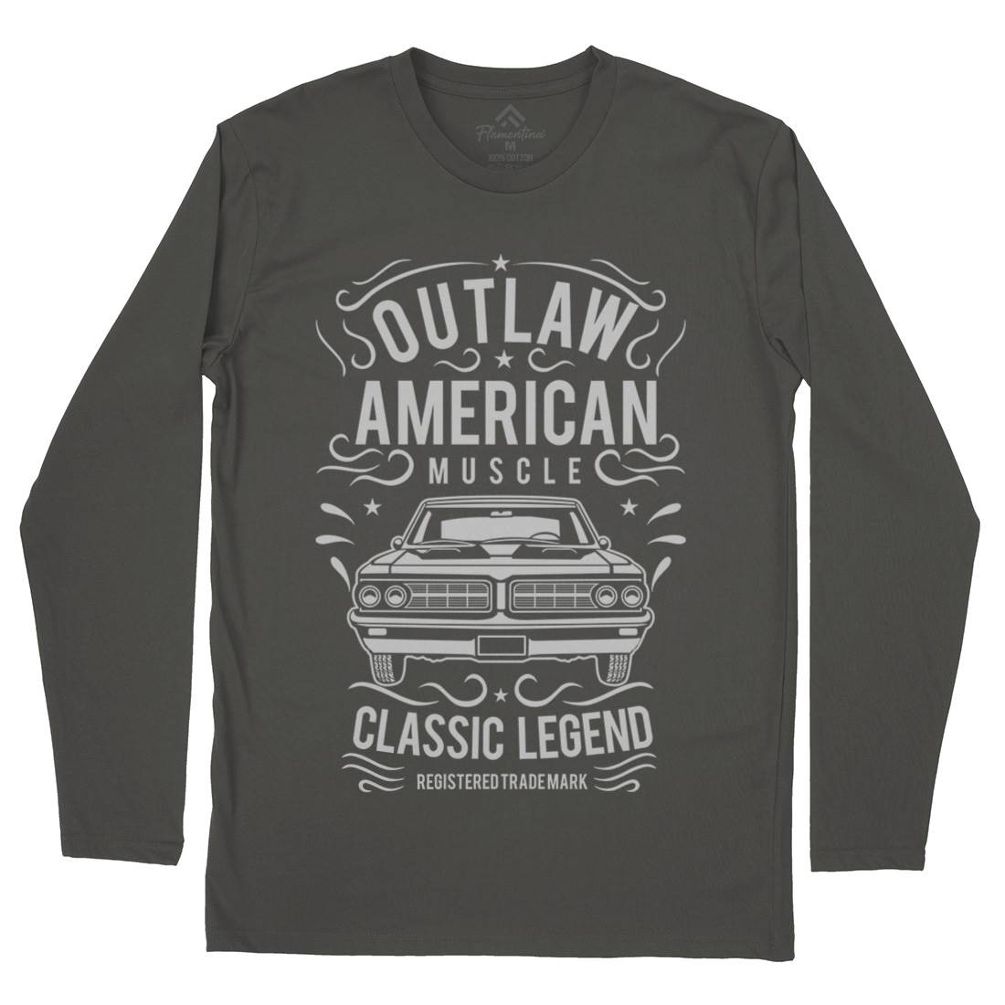 Outlaw American Muscle Mens Long Sleeve T-Shirt Cars B243