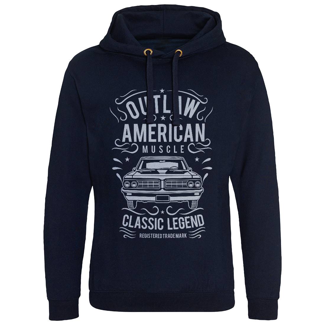 Outlaw American Muscle Mens Hoodie Without Pocket Cars B243