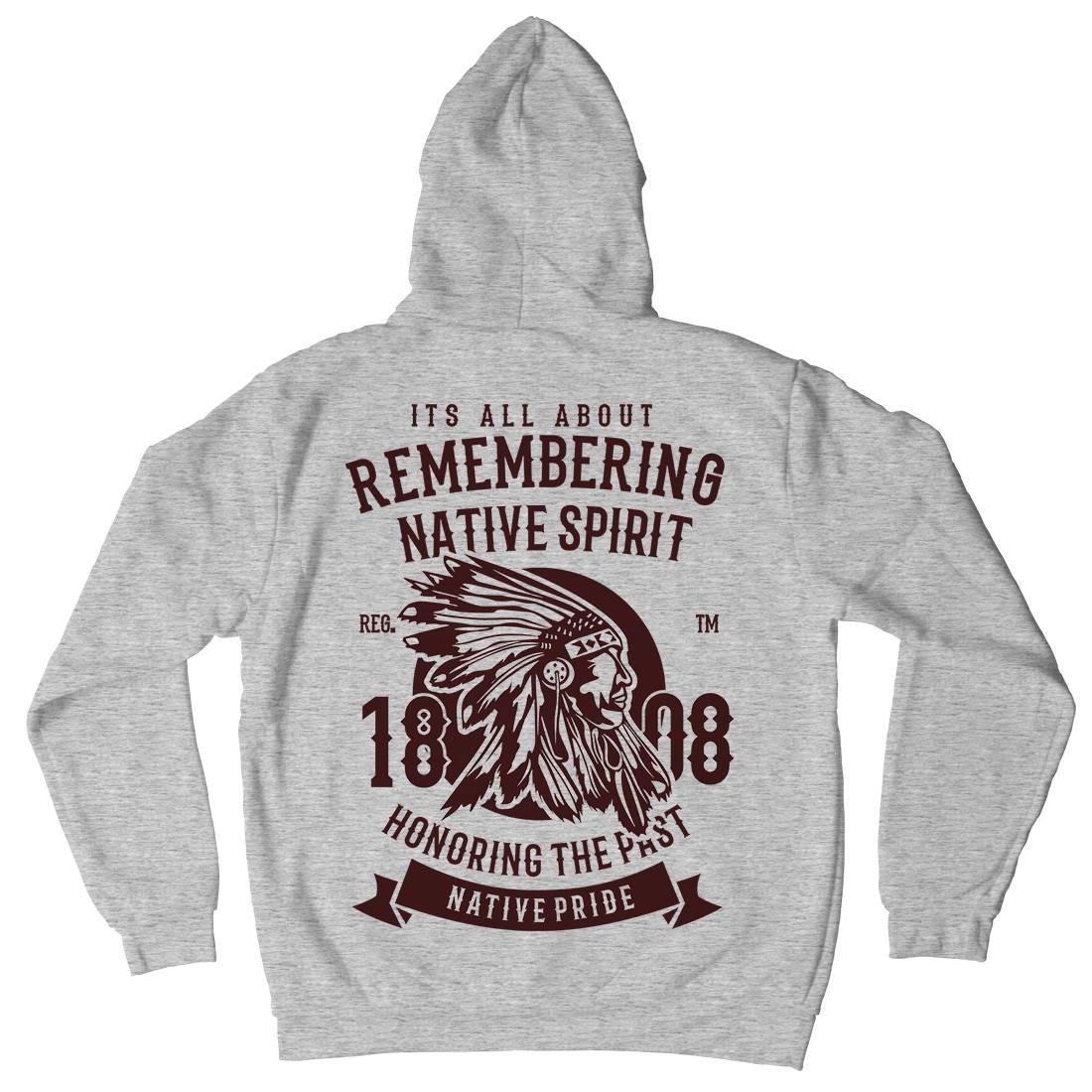 Remembering Native Spirit Kids Crew Neck Hoodie American B246