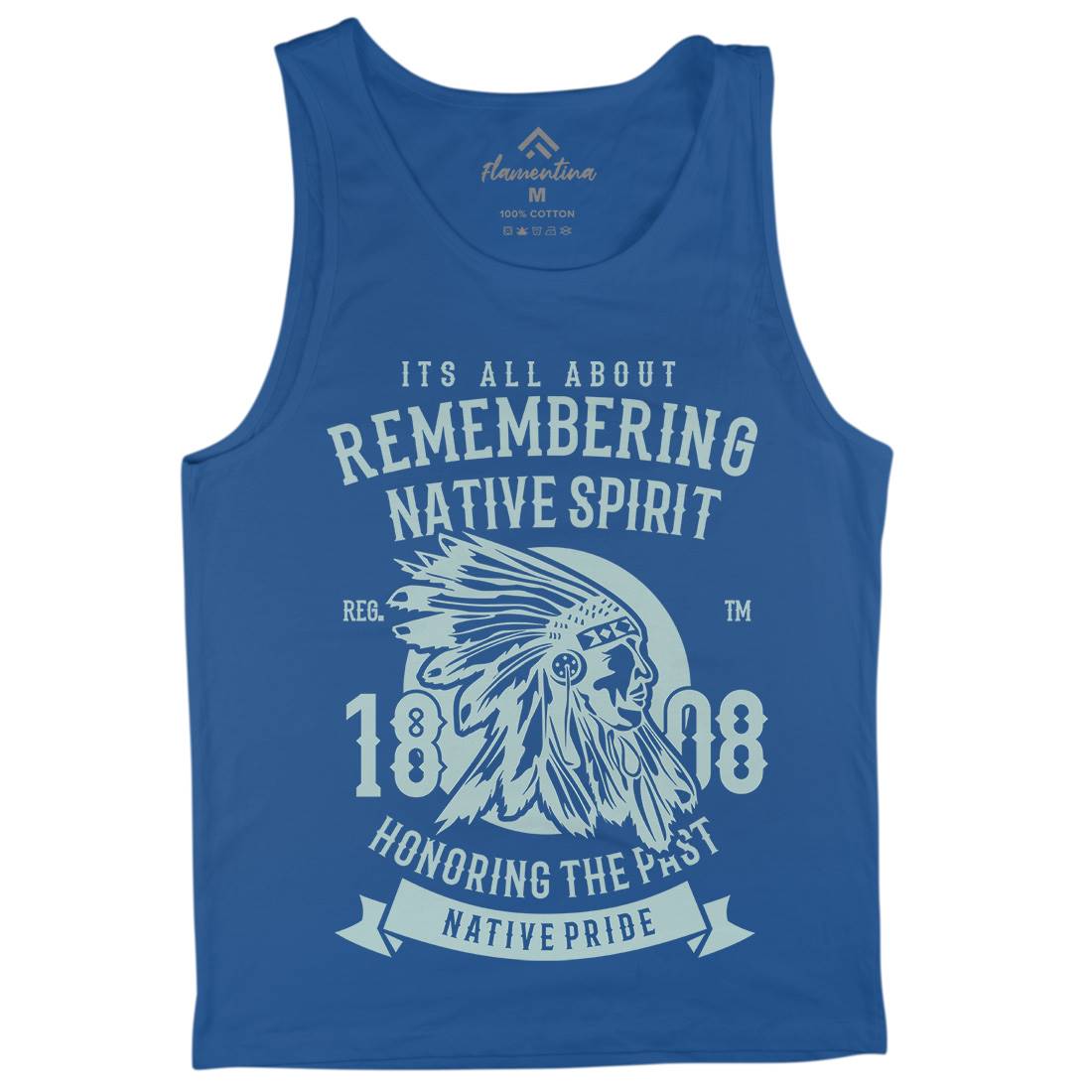 Remembering Native Spirit Mens Tank Top Vest American B246