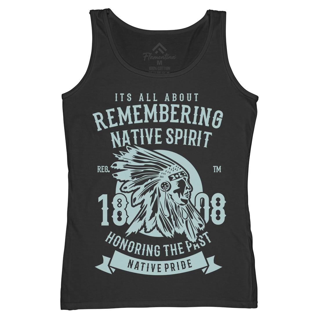 Remembering Native Spirit Womens Organic Tank Top Vest American B246