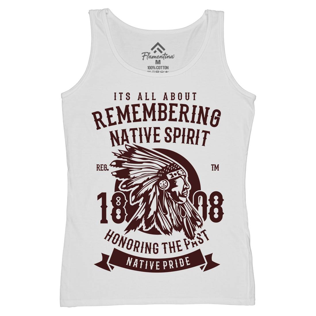 Remembering Native Spirit Womens Organic Tank Top Vest American B246