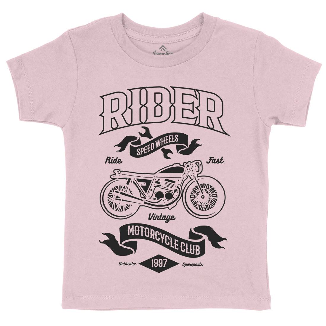 Rider Kids Crew Neck T-Shirt Motorcycles B248