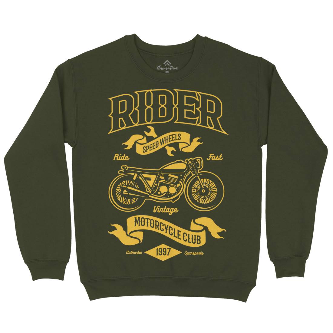 Rider Mens Crew Neck Sweatshirt Motorcycles B248