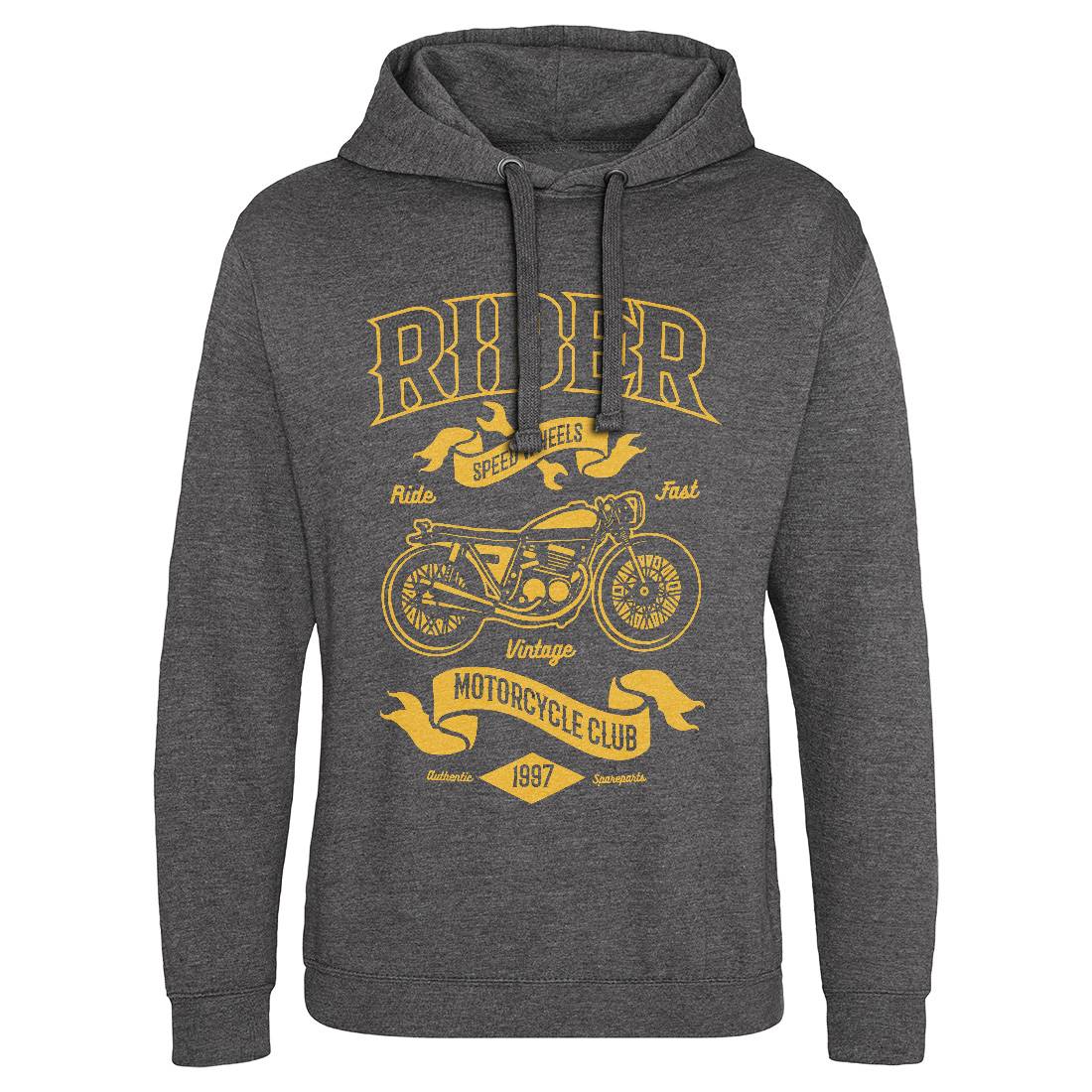 Rider Mens Hoodie Without Pocket Motorcycles B248